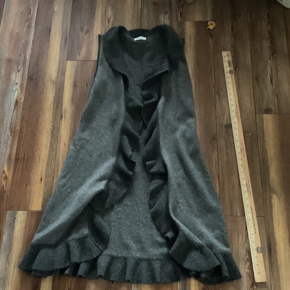 Maliki Cashmere Elegant Gray Women's Vest Large - Picture 1 of 7
